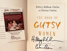 Hillary AND Chelsea Clinton signed autograph auto Gutsy Women hardcover book JSA picture
