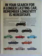 1982 Volvo automobiles vintage art print ad picture