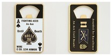 C Co. 2/34 Armor "Fighting Aces, Hoyle" Challenge Coin 2#9 picture