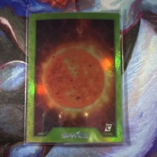CARDSMITHS Space Betelgeuse #21 Serial Numbered /45 green tourmaline gemstone￼ picture