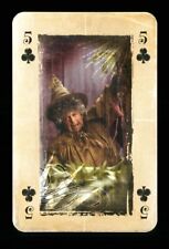 1 x playing card Harry Potter - Professor Sprout - 5 of Clubs - S19 picture