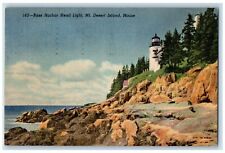 1954 Bass Harbor Head Light Mt. Desert Island Maine ME Posted Vintage Postcard picture
