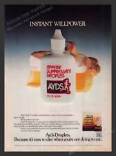 Ayds Appetite Suppressant Droplets Diet 1970s Print Advertisement Ad 1979 picture
