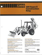 Original Case 580 Super E Construction King TLB Sales Brochure Form No. UD97183 picture