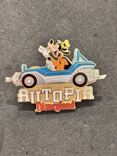 Disneyland Autopia Goofy Pluto Vintage Disney Attraction Car Trading Pin picture