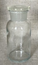 TCW Co. Clear Glass 5.5” #10 Vintage Apothecary Reagent Lab Jar Bottle picture