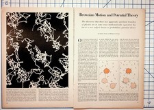 Brownian Motion & Potential Theory Article Pages 1960s Science Ephemera picture