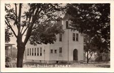 RPPC Hume NY School Building New York Tree 1922-1926 photo postcard NP3 picture