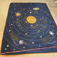 Land of Nod Solar System embroidered quilt picture