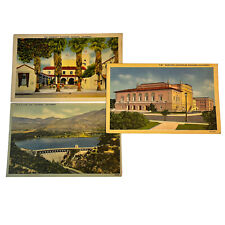 Vintage PASADENA, CA CALIFORNIA Linen Postcards Lot of 3 Devil's Gate Unposted picture