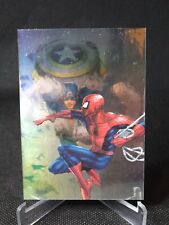 2017 Fleer Ultra Spider-Man VS Captain America Holoblast #HH16 Marvel picture