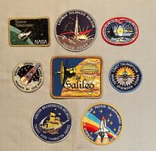 NASA PATCHES LOT of 8 Space & Shuttle STS Missions Hubble Telescope Galileo +++ picture