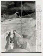1961 Press Photo Cutaway Drawing Of Arctic Circle Atomic-Powered Weather Station picture