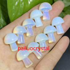 10pcs Opalite mushroom Quartz Crystal mushroom Pendant Reiki Healing Gem picture