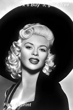 JAYNE MANSFIELD 4x6 Photo Vintage Bombshell Hollywood Cinema Glamour Portrait picture