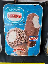 Nestle Ice Cream Sign Double Sided Drumstick King Size Crunch picture