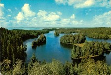 Kultakuva Postcard H1800 Finland The Beauty of Inland Lakes Aerial View Unposted picture