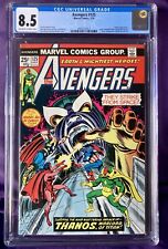 Avengers #125 CGC 8.5 VF+  1st Avengers Thanos Cover John Romita 1974 ICONIC MCU picture