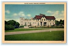 1930 Oakton Manor Hotel, Pewaukee, Wisconsin WI Antique Postcard picture