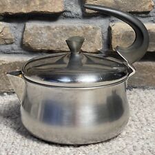 Farberware Tea Kettle Model 762 Stainless Steel Swoop Handled Teapot Vintage picture