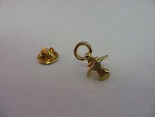 Vintage Gold Tone PACIFIER Pin ~ Some Surface Wear picture