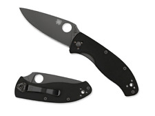 Spyderco Knives Tenacious Liner Lock C122GBBKP Black G-10 Pocket Knife Stainless picture