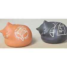 Set of 2 Cats by P. Jim from Acoma, NM   Animal Collectables picture
