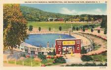 c1930s-40s Aerial View Hitch Memorial Swimming Pool Park Newburgh NY P492 picture