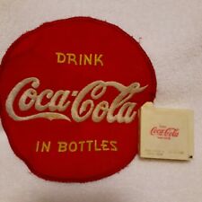 Vintage Coca-Cola battery tester and large embroidered uniform patch picture