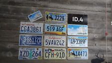 Craft Road Kill License Plates 12 License Plates with damage great for crafts picture