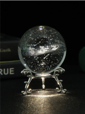 3D Galaxy Crystal Ball with Stand 3D Decoration Craft, Planet Art Decoration picture