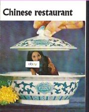 CHINA AIRLINES TAIWAN ROC BOEING 707 EXPENSIVE CHINESE RESTAURANT 2 PG 1966 AD picture