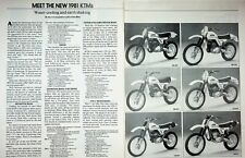 1981 KTM Motocross Motorcycles - 2-Page Vintage Ad picture