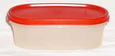 Tupperware #1611 Modular Mates Oval  Container 2-Cup Red Seal       (AB) picture