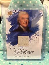THOMAS JEFFERSON 2023 Super Pieces Of The Past Authentic Handwriting Relic picture