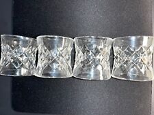 Waterford Crystal Hand Crafted Napkin Rings - Set of 4; Never used since 1978 picture