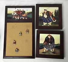 Jennifer Garant Chunky Golfers Tile Trivets/Wall Decor, Set of 3 In The Collage picture