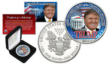 DONALD TRUMP 45th President 2016 1 oz PURE SILVER AMERICAN US EAGLE w/Deluxe Box picture