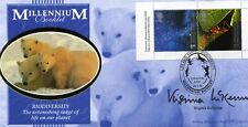 BIODIVERSITY First Day Cover 2000 CERTIFIED SIGNED VIRGINIA McKENNA picture