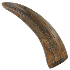 Reed Wetlands Tribal Bovine Cow Horn Paperweight  Desk Accessory picture