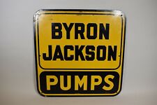 VTG Byron Jackson Pumps Oilfield Supply Metal Industrial Sign Yellow Black picture