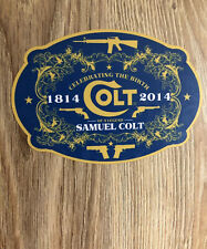 COLT Celebrating the Birth 1814 2014 Samuel Colt Decal Sticker Firearms Military picture
