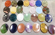 40mm Natural Mix material worry stone play with Crystal Quartz Healing Decorate picture