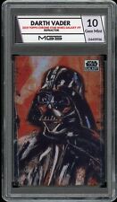 2021 Topps Chrome Star Wars #9 Darth Vader MGS Graded 10 Gem Mint Refractor Holo picture