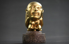 Indiana Jones Golden Fertility Idol + Pedestal Magnet Figure Statue Set Lost Ark picture