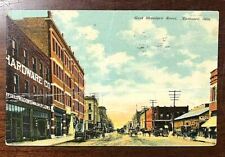 West Okmulgee Street, Muskogee Oklahoma OK- Vintage Postcard - 1911 Street scene picture