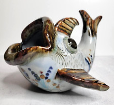 Tonala Mexican Pottery Wide Mouth Fish Figure picture
