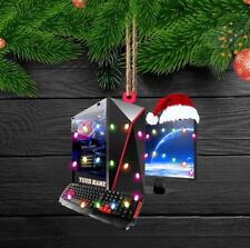 Personalized Gaming Computer Christmas Light Ornament, Gaming Christmas Ornament picture
