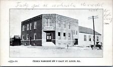 1903 St Louis Missouri Postcard Original Czech National Hall KA picture