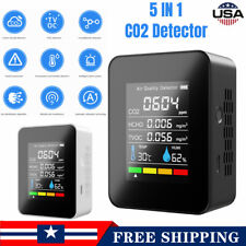 5 in 1 Portable LCD CO2 Meter Air Quality Carbon Dioxide Detector Tester Monitor picture